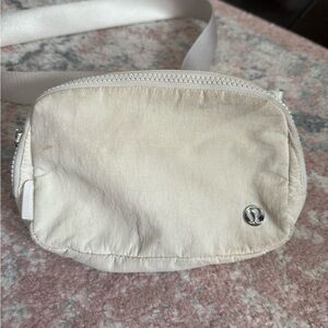 Used white Lululemon Belt Bag